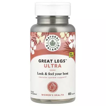 Natural Balance, Women's Health, Great Legs Ultra, 60 растительных капсул