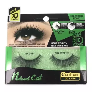 Natural Cat Lash Chartreux - Накладные ресницы Ebin New York