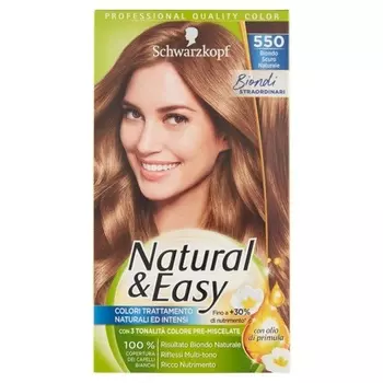 Натуральная и легкая стойкая краска для волос N 550 Натуральный темно-русый Schwarzkopf