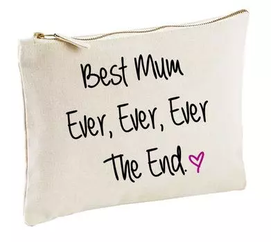 Натуральная косметичка Best Mum Ever Ever The End Natural 60 SECOND MAKEOVER, бежевый