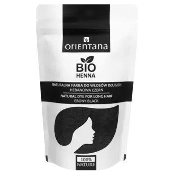 Натуральная краска для волос эбеново-черный, 100 г Orientana Bio