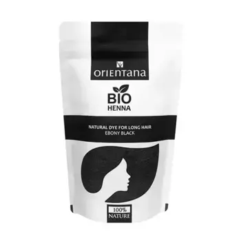 Натуральная краска для волос Bio Henna Orientana, цвет ebony black