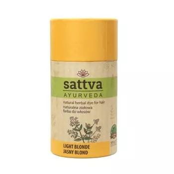 Натуральная краска для волос/хна Satva #f0e773 Pure Blonde Light 150г Sattva