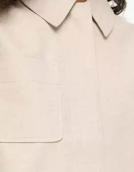 Натуральная куртка из смешанного льна ASOS