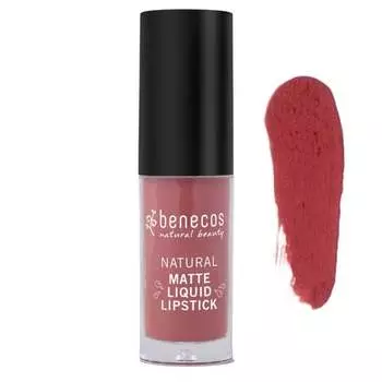 Натуральная матовая жидкая губная помада, романтика палисандра Benecos