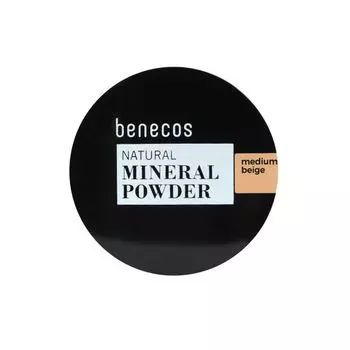 Натуральная минеральная рассыпчатая пудра Benecos, цвет medium beige, 6 гр