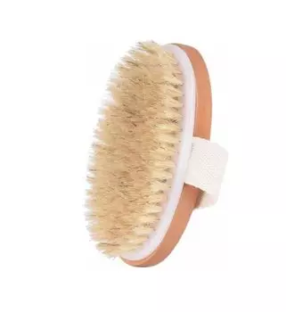 Натуральная щетка для сухого и влажного массажа тела., inna