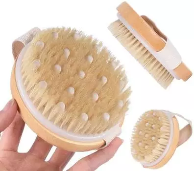 Натуральная Щетка Для Влажного Сухого Массажа Тела, Inna