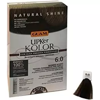 Натуральная стойкая краска для волос Upker Kolor с водорослями ундария и органическими ингредиентами Guam
