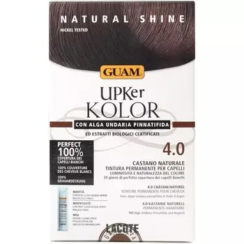 Натуральная стойкая краска для волос Upker Kolor с водорослями ундария и органическими ингредиентами Guam