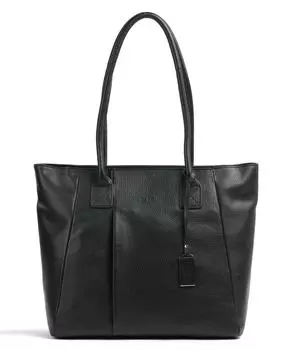 Натуральная зерненая яловая кожа для покупок Picard, черный