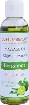 Натуральное антистрессовое массажное масло с бергамотом. Subtle Beauty
