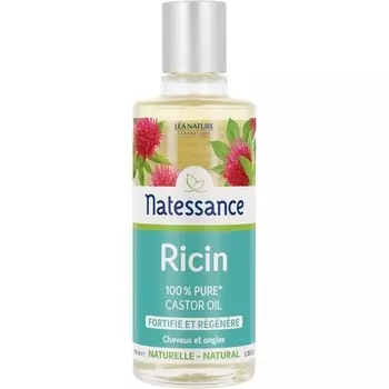 Натуральное касторовое масло для волос для женщин — укрепляет и восстанавливает Natessance