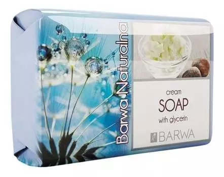 Натуральное крем-мыло с глицерином, 100 г Barwa