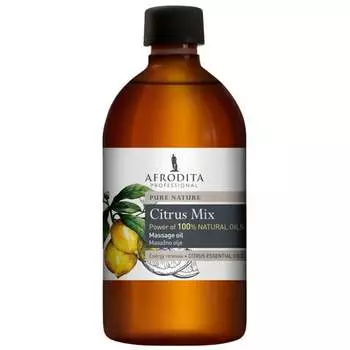 Натуральное массажное масло, 500 мл Afrodita, Massage Oil Citrus Mix