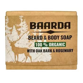 Натуральное мыло для бороды и тела Baarda, 115 гр