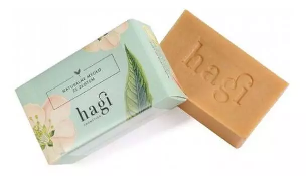 Натуральное мыло с золотом, 100 г Hagi
