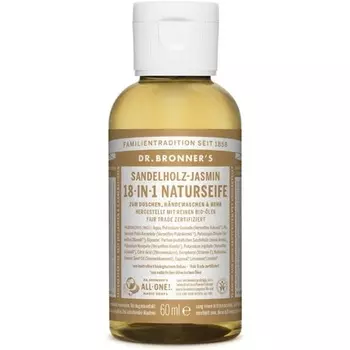 Натуральное мыло «Сандал Жасмин 18-в-1», 60 мл, Dr. Bronner'S