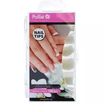 Натуральные изогнутые наклейки для ногтей 100 шт., Eurostil