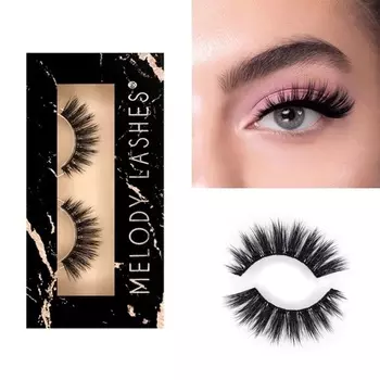 Натуральные пушистые кошачьи ресницы, мягкая хлопковая лента премиум-качества, черлидер, Melody Lashes