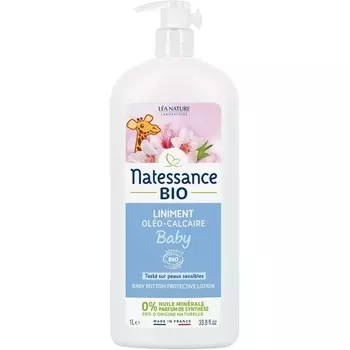 Натуральный детский защитный лосьон для ягодиц 1 литр Natessance