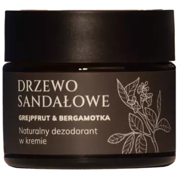 Натуральный дезодорирующий крем сандал, грейпфрут и бергамот, 50 мл Mglife