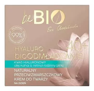 Натуральный дневной крем для лица 5050мл Bebio Ewa Chodakowska Hyaluro Biorejuvenation 40+