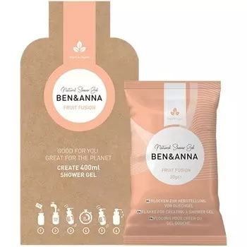 Натуральный гель для душа Fruit Fusion в хлопьях 60 г, Ben & Anna