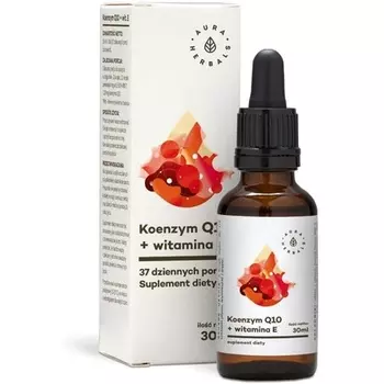 Натуральный коэнзим Q10+витамин Е **капли** 30 мл Koenzym Q10+Vitamin E