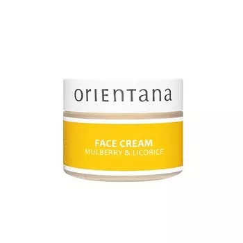 Натуральный крем для лица из шелковицы и солодки, веганский био-антивозрастной увлажняющий крем, 50 г, Orientana