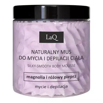 Натуральный мусс для мытья и депиляции тела, 100 г Laq Magnolia i rowy pieprz