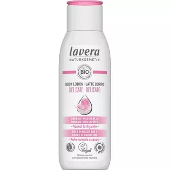 Натуральный нежный лосьон для тела с маслом дикой розы и ши, 200 мл, Lavera