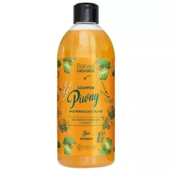 Натуральный пивной шампунь для восстановления блеска, Barwa