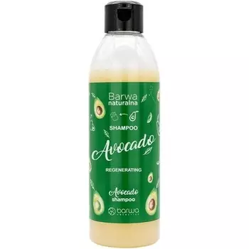 Натуральный регенерирующий шампунь с авокадо для сухих и поврежденных волос 300мл, Barwa