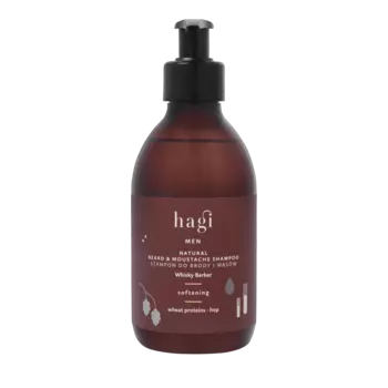 Натуральный шампунь для бороды и усов Hagi Whisky Barber, 300 мл