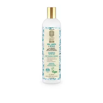 Натуральный шампунь Super Mint Bereza & Retinol, 13,53 жидких унций, Natura Siberica