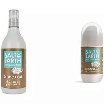 Натуральный шариковый дезодорант многоразового использования без аромата имбиря и жасмина, 75 мл, Salt Of The Earth