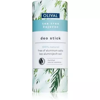 Натуральный твердый дезодорант Olive Tea Tree 40 г - без солей алюминия Olival Natural