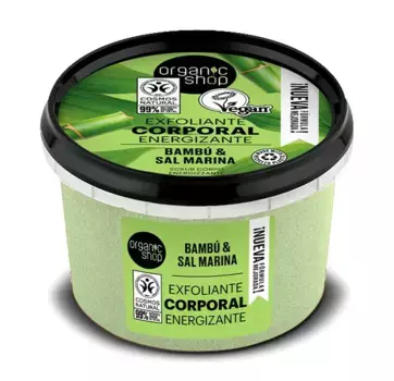 Натуральный уход для очищения и смягчения кожи Foamy Body Polish Tropical Bamboo Organic Shop, 250 ml