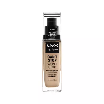 Натуральный жидкий тональный крем для лица Nyx Professional Makeup Can'T Stop Won'T Stop, 30 мл