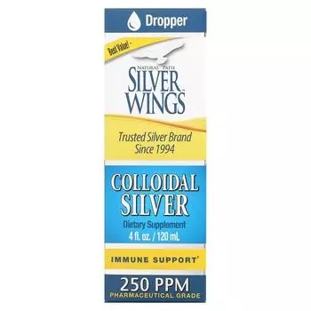 Natural Path Silver Wings Коллоидное серебро 250 частей на миллион 4 жидких унции (120 мл)
