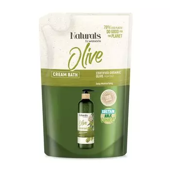 Naturals by Watsons Naturals By Watsons True Natural Оливково-кремовая ванна, 450 мл (сменный блок), White