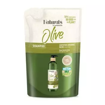 Naturals by Watsons Naturals By Watsons True Natural Оливковый шампунь, 450 мл (сменный блок), White