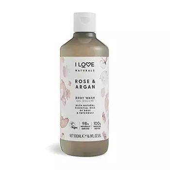 Naturals Гель для тела «Роза и аргана» с эфирными маслами, 500 мл, I Love