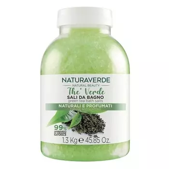 Naturalverde Соль для ванн с зеленым чаем Natural Beauty, 1300 г, Naturaverde