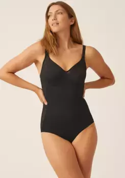 Naturana Body "Solutions", с кружевной вставкой, моделирующий, моделирующий фигуру, черный