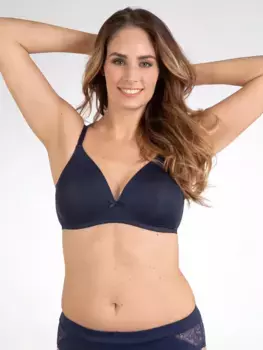Naturana бюстгальтер без косточек "Everyday", чашка A-D, мягкий бюстгальтер с чашкой, синий