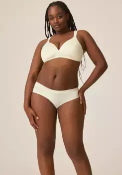 Naturana бюстгальтер без косточек "Среда", чашка A-D, с чашкой и блестящей лентой, цвет Ercu