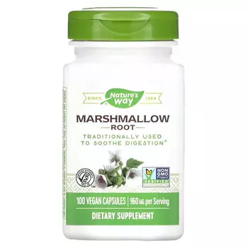 Nature's Way корень алтея 480 мг, 100 веганских капсул