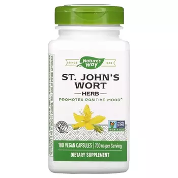 Nature's Way зверобой 350 мг, 180 веганских капсул